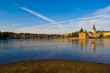 Image showing Prague and the Vltava