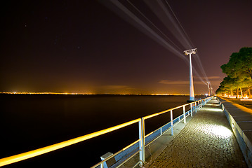 Image showing Cable car at night