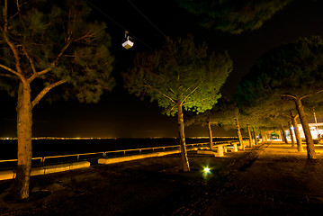 Image showing Cable car at night
