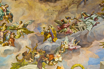 Image showing Biblical fresco