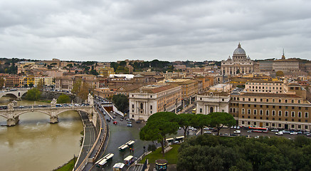 Image showing Rome and the Tiber