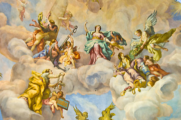 Image showing Biblical fresco