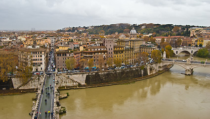 Image showing Rome and the Tiber