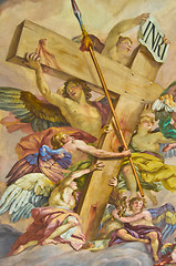 Image showing Biblical fresco