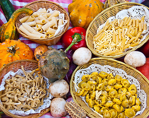 Image showing Italian food display