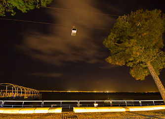 Image showing Cable car at night