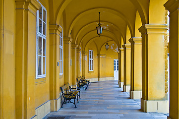 Image showing Colonnade in Schoenbrunn