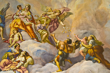 Image showing Biblical fresco