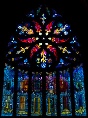 Image showing Stained glass window