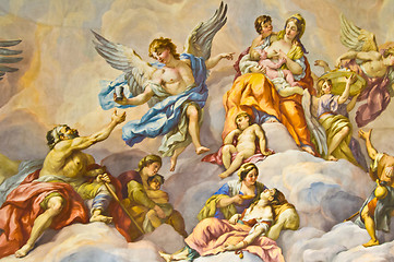 Image showing Biblical fresco