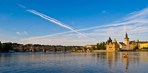 Image showing Prague and the Vltava