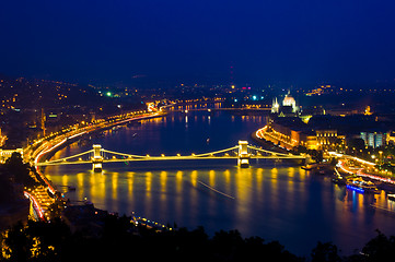 Image showing Budapest at night