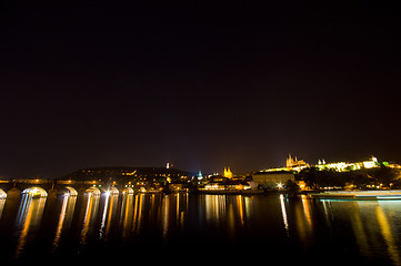 Image showing castle of Prague at night