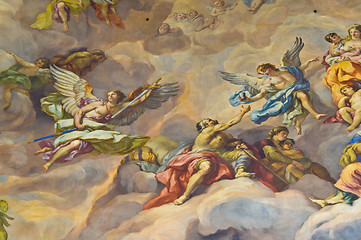 Image showing Biblical fresco