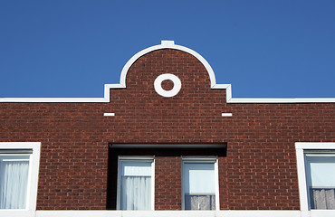 Image showing Facade of a brick house