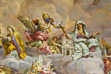 Image showing Biblical fresco