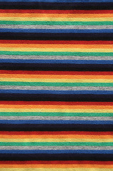 Image showing Bright striped fabric background