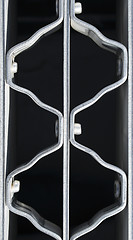 Image showing Wavy pattern of a metal grate