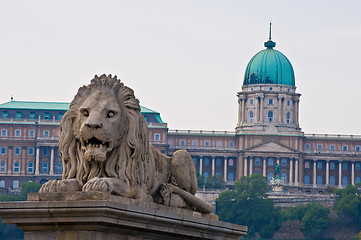 Image showing Chain bridge and Castle