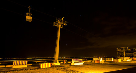 Image showing Cable car at night