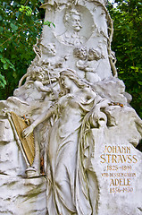 Image showing grave of Johann Strauss