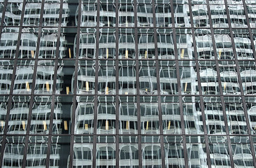 Image showing Abstract reflections in the corporate building