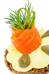 Image showing Smoked Salmon Snack