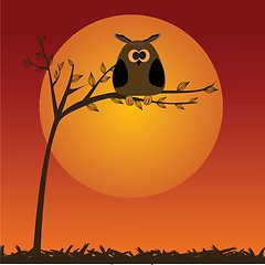 Image showing illustration of a funny character owl