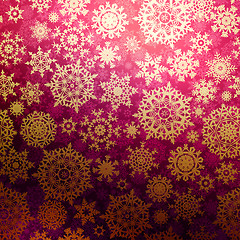 Image showing Christmas pattern snowflake background. EPS 8