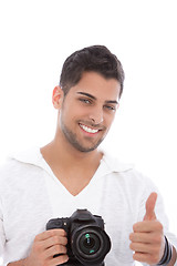 Image showing Photographer giving a thumbs up