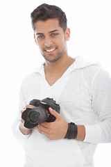Image showing Relaxed professional photographer