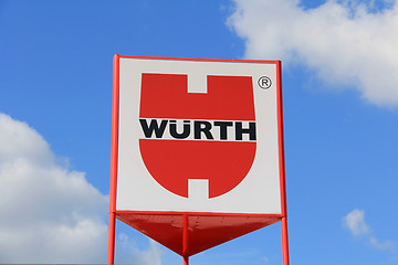 Image showing Sign Wurth against Sky