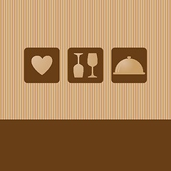 Image showing Restaurant or wine bar menu design. Seamless vector illustration