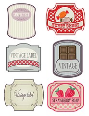 Image showing Vector set vintage labels