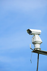 Image showing CCTV with blue sky