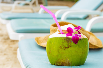 Image showing Relaxation on beach