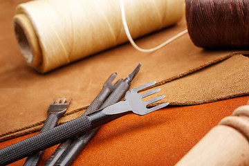 Image showing Leather craft tool