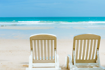 Image showing Beautiful beach in summer time