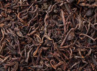 Image showing Chinese black tea background