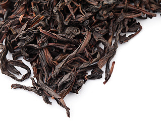 Image showing Chinese black tea isolated on white background