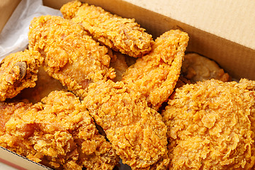 Image showing Fried chicken take away