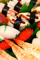 Image showing Janpanese Sushi bento box