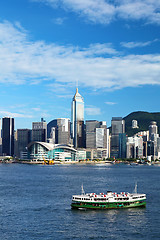 Image showing Hong Kong victoria harbour