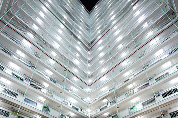 Image showing Twin tower type of public housing in Hong Kong