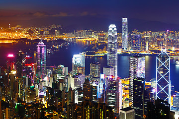 Image showing Hong Kong at night