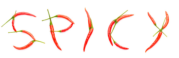 Image showing Spicy spelt with chilli peppers