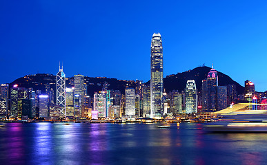 Image showing Hong Kong city at night