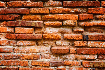 Image showing Detail of ancient brick wall