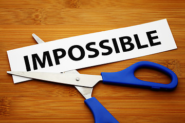 Image showing Impossible becomes possible