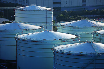 Image showing Oil tank in cargo terminal service centre